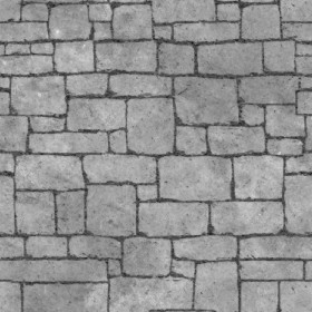 Textures   -   ARCHITECTURE   -   STONES WALLS   -   Stone blocks  - Wall stone with regular blocks texture seamless 08354 - Displacement