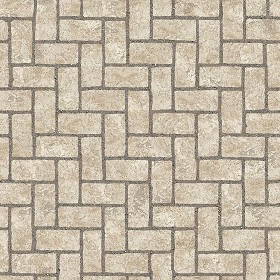 Textures   -   ARCHITECTURE   -   PAVING OUTDOOR   -   Concrete   -  Herringbone - Concrete paving herringbone outdoor texture seamless 05852