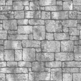 Textures   -   ARCHITECTURE   -   STONES WALLS   -   Stone blocks  - Wall stone with regular blocks texture seamless 08355 - Displacement