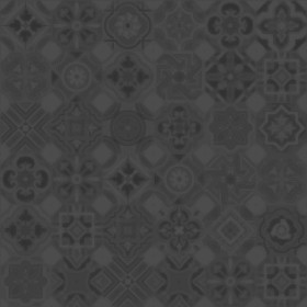 Textures   -   ARCHITECTURE   -   TILES INTERIOR   -   Ornate tiles   -   Patchwork  - Ceramic patchwork tile texture seamless 21254 - Displacement