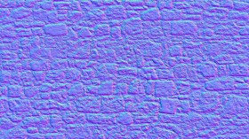 Textures   -   ARCHITECTURE   -   STONES WALLS   -   Damaged walls  - Italy old damaged wall stone texture seamless 19341 - Normal