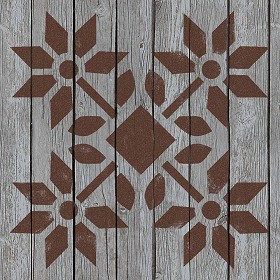 Textures   -   ARCHITECTURE   -   WOOD FLOORS   -   Decorated  - Parquet decorated stencil texture seamless 04688 (seamless)