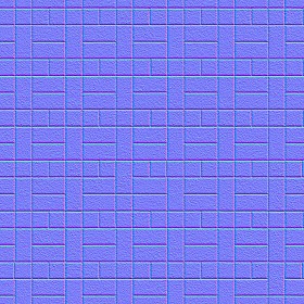 Textures   -   ARCHITECTURE   -   PAVING OUTDOOR   -   Concrete   -   Blocks regular  - Paving outdoor concrete regular block texture seamless 05689 - Normal
