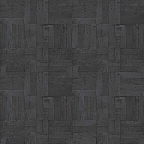 Textures   -   ARCHITECTURE   -   WOOD FLOORS   -   Parquet square  - Old dark wood flooring square texture seamless 20480 - Specular