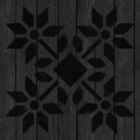 Textures   -   ARCHITECTURE   -   WOOD FLOORS   -   Decorated  - Parquet decorated stencil texture seamless 04689 - Specular
