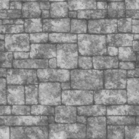 Textures   -   ARCHITECTURE   -   STONES WALLS   -   Stone blocks  - Wall stone with regular blocks texture seamless 08357 - Displacement