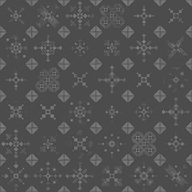 Textures   -   ARCHITECTURE   -   TILES INTERIOR   -   Ornate tiles   -   Patchwork  - Ceramic patchwork tile texture seamless 21256 - Specular