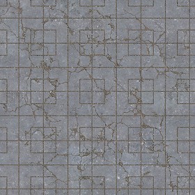 Textures   -   ARCHITECTURE   -   PAVING OUTDOOR   -   Concrete   -  Blocks damaged - Concrete paving outdoor damaged texture seamless 05545