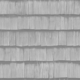 Textures   -   ARCHITECTURE   -   ROOFINGS   -   Shingles wood  - Wood shingle roof texture seamless 03843 - Displacement