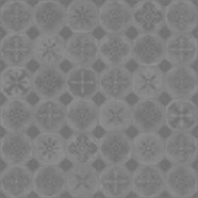 Textures   -   ARCHITECTURE   -   TILES INTERIOR   -   Ornate tiles   -   Patchwork  - Ceramic patchwork tile texture seamless 21257 - Displacement