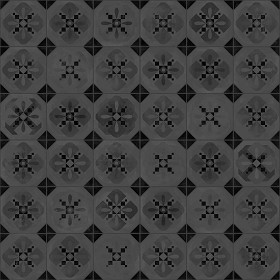 Textures   -   ARCHITECTURE   -   TILES INTERIOR   -   Ornate tiles   -   Patchwork  - Ceramic patchwork tile texture seamless 21257 - Specular