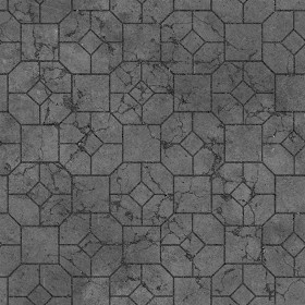 Textures   -   ARCHITECTURE   -   PAVING OUTDOOR   -   Concrete   -   Blocks damaged  - Concrete paving outdoor damaged texture seamless 05560 - Displacement