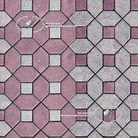 Textures   -   ARCHITECTURE   -   PAVING OUTDOOR   -   Concrete   -   Blocks mixed  - Concrete paving outdoor texture seamless 20499 (seamless)