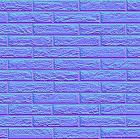 Textures   -   ARCHITECTURE   -   BRICKS   -   Facing Bricks   -   Rustic  - Rustic bricks texture seamless 00240 - Normal