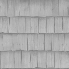 Textures   -   ARCHITECTURE   -   ROOFINGS   -   Shingles wood  - Wood shingle roof texture seamless 03844 - Displacement