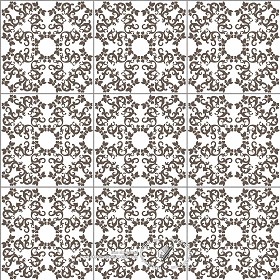 Textures   -   ARCHITECTURE   -   TILES INTERIOR   -   Ornate tiles   -  Mixed patterns - ceramic ornate tile texture seamless 20317