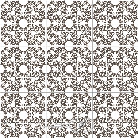 Textures   -   ARCHITECTURE   -   TILES INTERIOR   -   Ornate tiles   -   Mixed patterns  - ceramic ornate tile texture seamless 20317