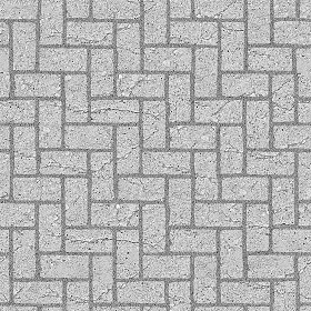 Textures   -   ARCHITECTURE   -   PAVING OUTDOOR   -   Concrete   -  Herringbone - Concrete paving herringbone outdoor texture seamless 05857