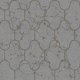 Textures   -   ARCHITECTURE   -   PAVING OUTDOOR   -   Concrete   -  Blocks damaged - Concrete paving outdoor damaged texture seamless 05546