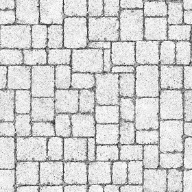 Textures   -   ARCHITECTURE   -   PAVING OUTDOOR   -   Concrete   -   Blocks mixed  - Concrete paving outdoor texture seamless 20557 - Bump