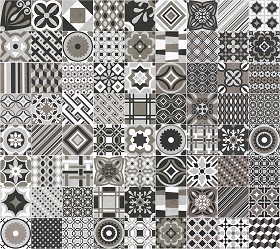 Textures   -   ARCHITECTURE   -   TILES INTERIOR   -   Ornate tiles   -  Patchwork - Gres patchwork tiles PBR texture seamless 21926