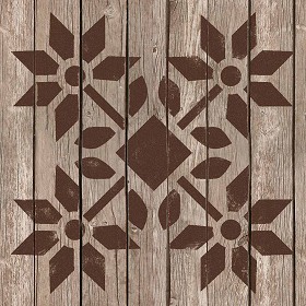 Textures   -   ARCHITECTURE   -   WOOD FLOORS   -   Decorated  - Parquet decorated stencil texture seamless 04692 (seamless)
