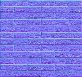 Textures   -   ARCHITECTURE   -   BRICKS   -   Facing Bricks   -   Rustic  - Rustic bricks texture seamless 00241 - Normal