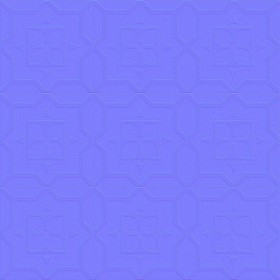 Textures   -   ARCHITECTURE   -   TILES INTERIOR   -   Cement - Encaustic   -   Cement  - Cement concrete tile texture seamless 13383 - Normal