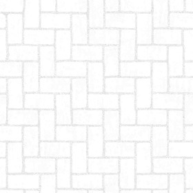 Textures   -   ARCHITECTURE   -   PAVING OUTDOOR   -   Concrete   -   Herringbone  - Concrete paving herringbone outdoor texture seamless 05858 - Ambient occlusion
