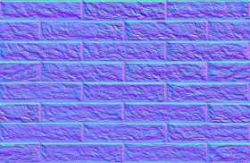 Textures   -   ARCHITECTURE   -   BRICKS   -   Facing Bricks   -   Rustic  - Rustic bricks texture seamless 00242 - Normal