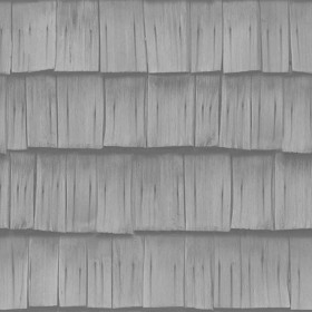 Textures   -   ARCHITECTURE   -   ROOFINGS   -   Shingles wood  - Wood shingle roof texture seamless 03846 - Displacement