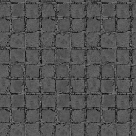 Textures   -   ARCHITECTURE   -   PAVING OUTDOOR   -   Concrete   -   Blocks damaged  - Concrete paving outdoor damaged texture seamless 05486 - Displacement