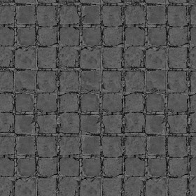 Textures   -   ARCHITECTURE   -   PAVING OUTDOOR   -   Concrete   -   Blocks damaged  - Concrete paving outdoor damaged texture seamless 05486 - Displacement