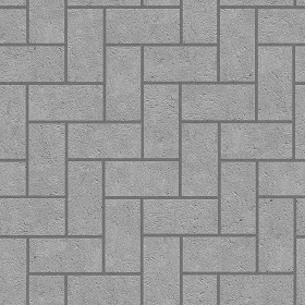 Textures   -   ARCHITECTURE   -   PAVING OUTDOOR   -   Concrete   -   Herringbone  - Concrete paving herringbone outdoor texture seamless 05799 (seamless)