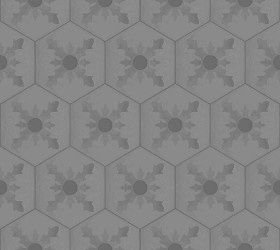 Textures   -   ARCHITECTURE   -   TILES INTERIOR   -   Hexagonal mixed  - Hexagonal tile texture seamless 16871 - Displacement
