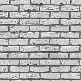 Textures   -   ARCHITECTURE   -   BRICKS   -   White Bricks  - White bricks texture seamless 00496 - Bump