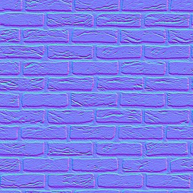 Textures   -   ARCHITECTURE   -   BRICKS   -   White Bricks  - White bricks texture seamless 00496 - Normal