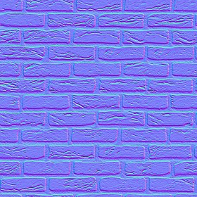 Textures   -   ARCHITECTURE   -   BRICKS   -   White Bricks  - White bricks texture seamless 00496 - Normal