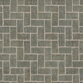 Textures   -   ARCHITECTURE   -   PAVING OUTDOOR   -   Concrete   -   Herringbone  - Concrete paving herringbone outdoor texture seamless 05859 (seamless)