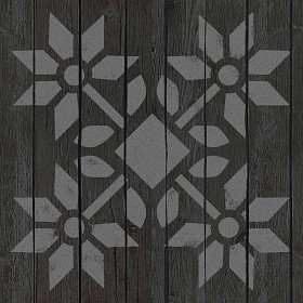 Textures   -   ARCHITECTURE   -   WOOD FLOORS   -  Decorated - Parquet decorated stencil texture seamless 04694