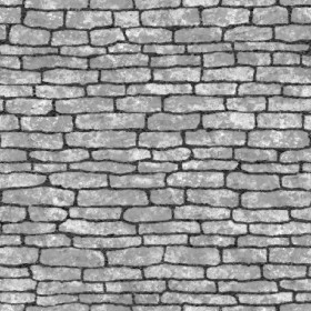 Textures   -   ARCHITECTURE   -   STONES WALLS   -   Stone blocks  - Wall stone with regular blocks texture seamless 08362 - Displacement