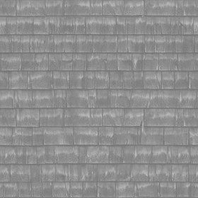 Textures   -   ARCHITECTURE   -   ROOFINGS   -   Shingles wood  - Wood shingle roof texture seamless 03847 - Displacement