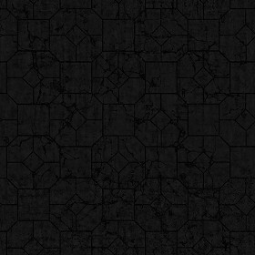 Textures   -   ARCHITECTURE   -   PAVING OUTDOOR   -   Concrete   -   Blocks damaged  - Concrete paving outdoor damaged texture seamless 05549 - Specular