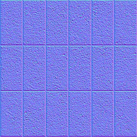 Textures   -   ARCHITECTURE   -   PAVING OUTDOOR   -   Concrete   -   Blocks regular  - Paving outdoor concrete regular block texture seamless 05696 - Normal