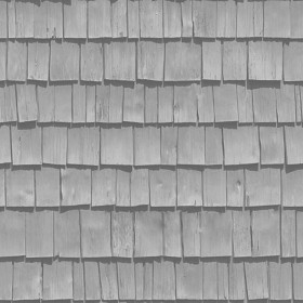 Textures   -   ARCHITECTURE   -   ROOFINGS   -   Shingles wood  - Wood shingle roof texture seamless 03848 - Displacement