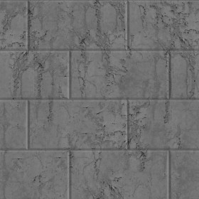Textures   -   ARCHITECTURE   -   CONCRETE   -   Plates   -   Dirty  - Concrete dirt plates wall texture seamless 01788 - Displacement