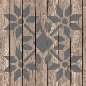 Textures   -   ARCHITECTURE   -   WOOD FLOORS   -  Decorated - Parquet decorated stencil texture seamless 04697