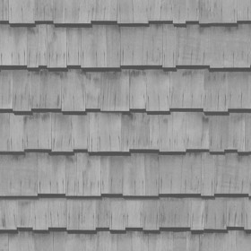 Textures   -   ARCHITECTURE   -   ROOFINGS   -   Shingles wood  - Wood shingle roof texture seamless 03850 - Displacement