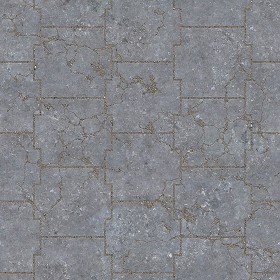 Textures   -   ARCHITECTURE   -   PAVING OUTDOOR   -   Concrete   -  Blocks damaged - Concrete paving outdoor damaged texture seamless 05552