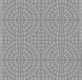 Textures   -   ARCHITECTURE   -   PAVING OUTDOOR   -   Concrete   -   Blocks mixed  - concrete paving outdoor texture-seamless 21332 - Displacement